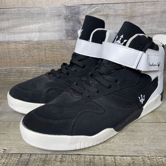 Fashion Black & White Sneakers Mens Size 45 Kuxie - Picture 7 of 13